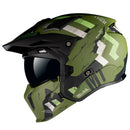 CASCO MT STREETFIGHTER VERDE NEGRO MATE