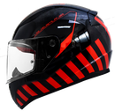 CASCO INTEGRAL LS2 FF353 CODENAME NEGRO ROJO BRILLO