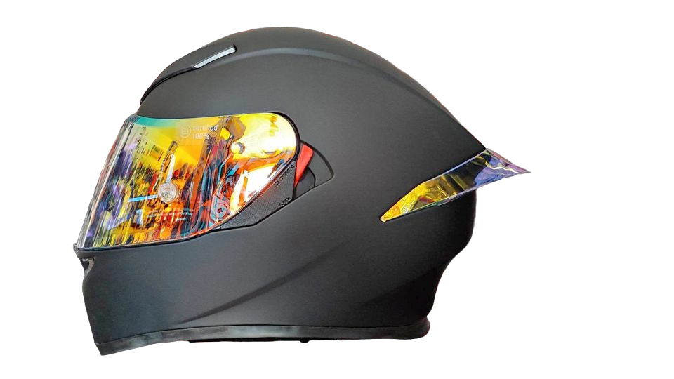 Casco negro best sale con dorado