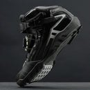 BOTAS DE CUERO PARA MOTO VERDE REGULABLE