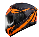 CASCO INTEGRAL JHM 802 ENVOLVE NARANJA NEGRO MATE
