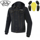 SSPEC-CHAQUETA CLASICA DE MEZCLILLA PARA HOMBRE NEGRO