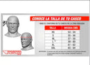 CASCO MOTO DEPREDADOR NEGRO MATE CERTIFICADO CON TRENZAS Y LUZ LED