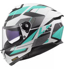 CASCO MOTO LS2 FF808 STREAM II CYAN LIGHT MATE