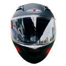CASCO MOTO NIÑO HOKEN MONOCOLOR KIDS NEGRO BRILLO