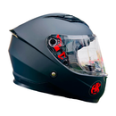 CASCO MOTO NIÑO HOKEN MONOCOLOR KIDS NEGRO BRILLO
