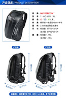 MOCHILA IMPERMEABLE TIPO CAPARAZON EN FIBRA CARBONO PARA MOTO