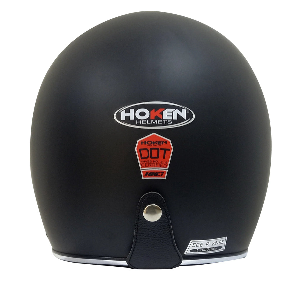 CASCO HOKEN SEMI ABIERTO OPEN FACE NEGRO MATE Importaciones Pegaso
