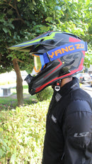 CASCO MOTOCROSS CERTIFICADO CES DOT + GOOGLES LENTES UV