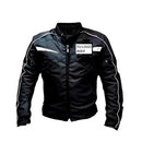 CASACA MOTO KRATOZ PERSONALIZADA CERTIFICADA CE REFLECTIVA NEGRO CON FORRO