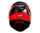 CASCO INTEGRAL LS2 FF353 DRIVEWAY NEGRO ROJO BRILLO