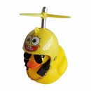 PATO MOTERO CASCO AMARILLO ADORNO PARA MOTO BICICLETA