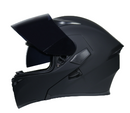 CASCO MOTO JIEKAI ARTICULADO FLIP PEGASO NEGRO MATE POLARIZADO