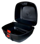 CAJA CAJUELA MOTO CON RESPALDAR XKUDO E-60N NEGRO 42LT