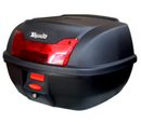 CAJA CAJUELA MOTO CON RESPALDAR XKUDO E-60N NEGRO 42LT