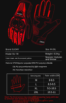 GUANTES MOTO SUOMY NEGRO REFORZADO 100% ORIGINAL
