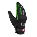 GUANTES MOTO CITY IMPERMEABLE NEGRO VERDE CON SISTEMA TACTIL