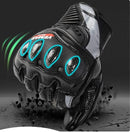 GUANTE MOTO VEMAR CUERO NEGRO