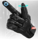 GUANTE MOTO VEMAR CUERO NEGRO
