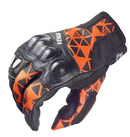 GUANTE MOTO VEMAR NEGRO NARANJA REFORZADO