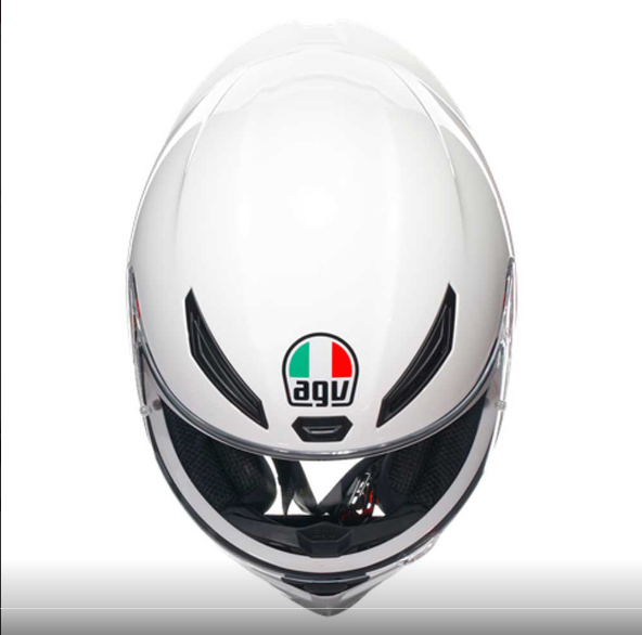 CASCO MOTO AGV K1 S BLANCO BRILLO INTEGRAL – Importaciones Pegaso