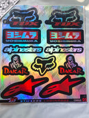 VINIL VARIOS(FOX, ALPINESTAR,DAKAR) CAMALEONICO METALIZADO