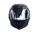 CASCO MOTO AXOR EX BIHR FIBRA DE CARBONO BRILLO ALERON GRIS
