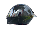 CASCO MOTO AXOR EX BIHR FIBRA DE CARBONO BRILLO ALERON GRIS