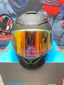 CASCO MOTO REVOX CERTIFICADO VISOR REVO ROJO DIA Y NOCHE