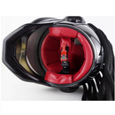 CASCO MOTO DEPREDADOR NEGRO MATE CERTIFICADO CON TRENZAS Y LUZ LED