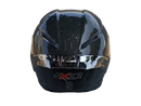 CASCO MOTO AXOR EX BIHR FIBRA DE CARBONO BRILLO ALERON GRIS