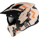 CASCO MT STREETFIGHTER NARANJA MATE