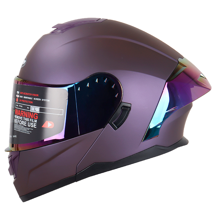 CASCO MOTO HOKEN FF916 FLIP UP VIOLETA MATE – Importaciones Pegaso