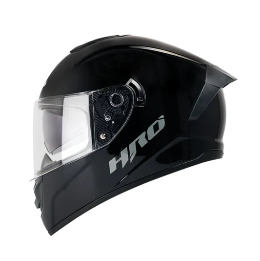 CASCO MOTO DOBLE VISOR HRO NEGRO BRILLO Importaciones Pegaso