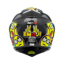 CASCO MOTO ABATIBLE ICH KIDS EMOJI MULTICOLOR BRILLO