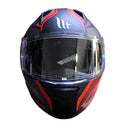 CASCO MT HELMETS STINGER MILLER NEGRO ROJO MATE