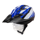 CASCO BICICLETA SKATE SCOOTER PATINETA CON REGULADOR AZUL