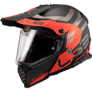 CASCO CROSS LS2 MX436 ADVENTURER NEGRO NARANJA MATE