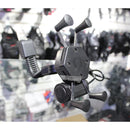 HOLDER SOPORTE PORTA CELULAR MOTO CON CARGADOR 12V METAL