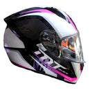 CASCO MOTO MT HELMET STINGER SPIKE BLANCO ROSA BRILLO