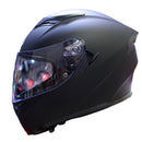 CASCO MOTO JIEKAI DOBLE VISOR CERTIFICADO NEGRO MATE VISOR TRANSPARENTE