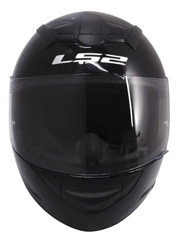 CASCO LS2 FF352 SINGLE MONO NEGRO BRILLO ECE 22.05 Importaciones Pegaso