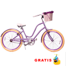 BICICLETA BROOKLYN VINTAGES LILA MORADO RETRO PLAYERA VINTAGE DAMA