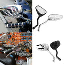ESPEJO RETROVISOR MANO DE ESQUELETO CROMADA PARA MOTO Y BICICLETA