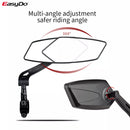ESPEJO RETROVISOR ABS DE CRISTAL BLANCO PARA MOTO Y BICICLETA