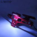 SOPORTE DE PLACA ANGULO AJUSTABLE + LUCES LED PARA MOTO