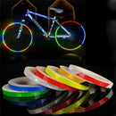 STICKER REFLECTANTE FLUORESCENTE PARA MOTO Y BICICLETA