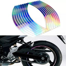 STICKER DE TORNASOL LASER PARA RUEDA DE MOTO Y BICCLETA