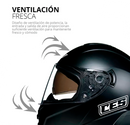 CASCO MOTO CES DOBLE VISOR CON ALERON CAMU JOKER POLARIZADO