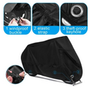 FUNDA COBERTOR MOTO UNIVERSAL XXL-XXXL IMPERMEABLE CON OJAL ANTIROBO NEGRO GRIS
